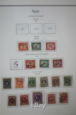 Timbres D'egypte Early Mint / Collection Utilisée Entre 1800 Et 1940 Dans Des Albums