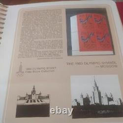 Timbres Olympiques Officiels De 1980 Collection De Blocs De Plaques De Russie. Rare Et Brillant