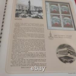 Timbres Olympiques Officiels De 1980 Collection De Blocs De Plaques De Russie. Rare Et Brillant