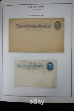 Timbres Us Des Années 1800 À 1990 Postal Card Collection 2 Albums