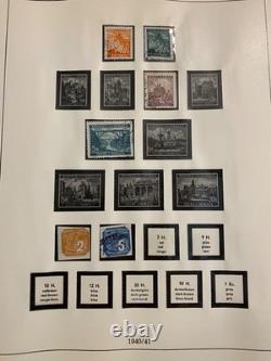 Timbres allemands dans un bel album sans charnières Linder 39-45 Occupation L1509