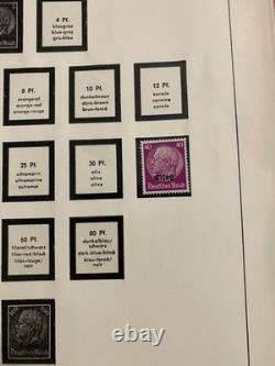 Timbres allemands dans un bel album sans charnières Linder 39-45 Occupation L1509