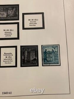Timbres allemands dans un bel album sans charnières Linder 39-45 Occupation L1509