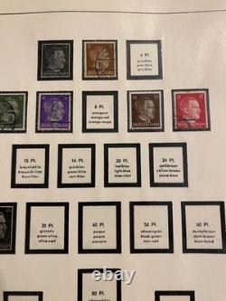 Timbres allemands dans un bel album sans charnières Linder 39-45 Occupation L1509