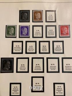 Timbres allemands dans un bel album sans charnières Linder 39-45 Occupation L1509
