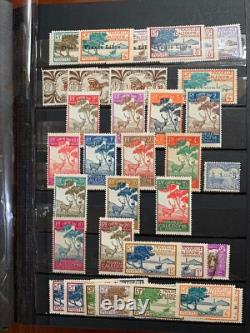 Timbres de Nouvelle-Calédonie dans un album de stock 98% neuf avec gomme originale de 1892 à 1988 (CV 580 $+)