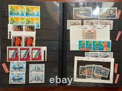 Timbres de Nouvelle-Calédonie dans un album de stock 98% neuf avec gomme originale de 1892 à 1988 (CV 580 $+)