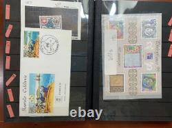Timbres de Nouvelle-Calédonie dans un album de stock 98% neuf avec gomme originale de 1892 à 1988 (CV 580 $+)
