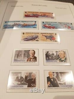 Tristan Da Cunha 1952-2015 Stamp Collection Complète En 2 Albums Kabe Mint Muh