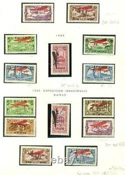 Tunisia & Syria Airmail Collection, 31 Pages D’albums, Hinged & Used, Scott 3 600 $ +