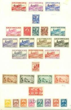 Tunisia & Syria Airmail Collection, 31 Pages D’albums, Hinged & Used, Scott 3 600 $ +