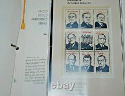 U. S. Commemorative Stamp Album Collection-1980-1986-plus De 630 Tous Les Timbres À La Menthe