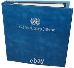 UNE COLLECTION DE TIMBRES DES ANNÉES 1950 À 1980 DE 800 TIMBRES ET 40 FEUILLES TOUS NEUFS DANS UN ALBUM MYSTIQUE