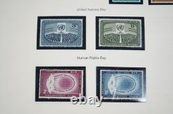 UNE COLLECTION DE TIMBRES DES ANNÉES 1950 À 1980 DE 800 TIMBRES ET 40 FEUILLES TOUS NEUFS DANS UN ALBUM MYSTIQUE