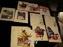USA Lot Énorme Box Avec 2 Vol. Albums, 1000's Of Stamps, Mint Collections, Plus