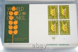 Une collection de 180 enveloppes premier jour 1975-1981 stockées dans un album Mystic