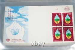 Une collection de 180 enveloppes premier jour 1975-1981 stockées dans un album Mystic