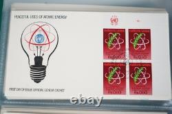 Une collection de 180 enveloppes premier jour 1975-1981 stockées dans un album Mystic