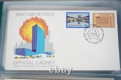 Une collection de 180 enveloppes premier jour 1975-1981 stockées dans un album Mystic