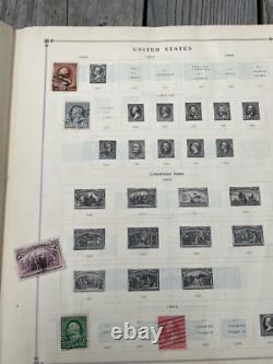 Une collection de timbres anciens robustes dans un album de timbres-poste Scott International