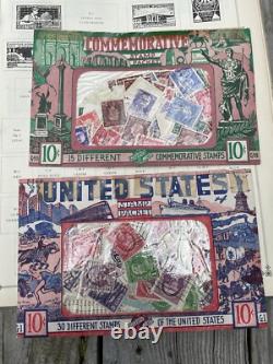 Une collection de timbres anciens robustes dans un album de timbres-poste Scott International