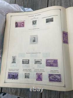 Une collection de timbres anciens robustes dans un album de timbres-poste Scott International