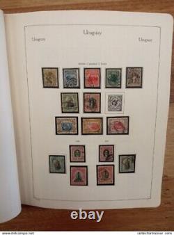 Uruguay Kabe Album avec une collection de timbres très complète de plus de 2000 timbres utilisés et neufs $$