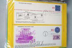 Us 1934-2010 Collection de 80 meilleures FDCs Album avec émissions conjointes et peintes à la main