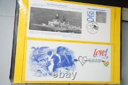 Us 1934-2010 Collection de 80 meilleures FDCs Album avec émissions conjointes et peintes à la main