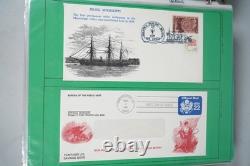 Us 1934-2010 Collection de 80 meilleures FDCs Album avec émissions conjointes et peintes à la main