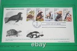 Us 1934-2010 Collection de 80 meilleures FDCs Album avec émissions conjointes et peintes à la main