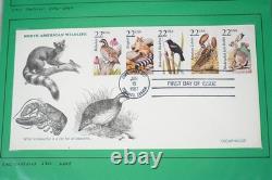 Us 1934-2010 Collection de 80 meilleures FDCs Album avec émissions conjointes et peintes à la main
