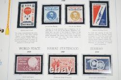 Us 1958-1974 Collection commémorative de plus de 390 timbres neufs dans un album White Ace