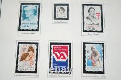 Us 1980-1994 Collection commémorative de plus de 525 timbres tous neufs dans un album Heritage