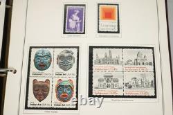 Us 1980-1994 Collection commémorative de plus de 525 timbres tous neufs dans un album Heritage