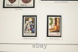 Us 1980-1994 Collection commémorative de plus de 525 timbres tous neufs dans un album Heritage