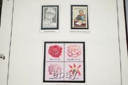 Us 1980-1994 Collection commémorative de plus de 525 timbres tous neufs dans un album Heritage