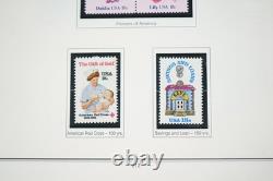 Us 1980-1994 Collection commémorative de plus de 525 timbres tous neufs dans un album Heritage