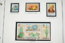 Us 1980-1994 Collection commémorative de plus de 525 timbres tous neufs dans un album Heritage