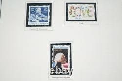 Us 1980-1994 Collection commémorative de plus de 525 timbres tous neufs dans un album Heritage
