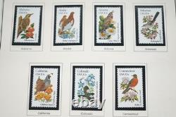 Us 1980-1994 Collection commémorative de plus de 525 timbres tous neufs dans un album Heritage