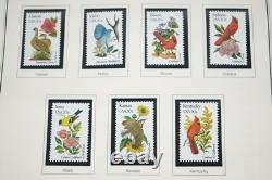 Us 1980-1994 Collection commémorative de plus de 525 timbres tous neufs dans un album Heritage