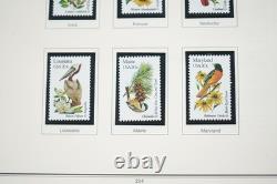 Us 1980-1994 Collection commémorative de plus de 525 timbres tous neufs dans un album Heritage