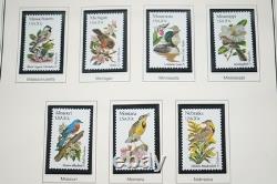 Us 1980-1994 Collection commémorative de plus de 525 timbres tous neufs dans un album Heritage