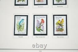 Us 1980-1994 Collection commémorative de plus de 525 timbres tous neufs dans un album Heritage