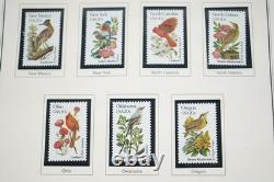 Us 1980-1994 Collection commémorative de plus de 525 timbres tous neufs dans un album Heritage