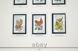 Us 1980-1994 Collection commémorative de plus de 525 timbres tous neufs dans un album Heritage