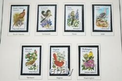 Us 1980-1994 Collection commémorative de plus de 525 timbres tous neufs dans un album Heritage