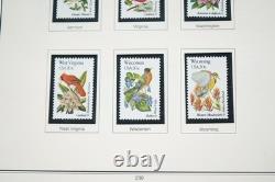 Us 1980-1994 Collection commémorative de plus de 525 timbres tous neufs dans un album Heritage