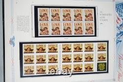 Us 1994-2001 Collection de 100+ Feuillets de Livres Neufs Stockés dans un Album White Ace